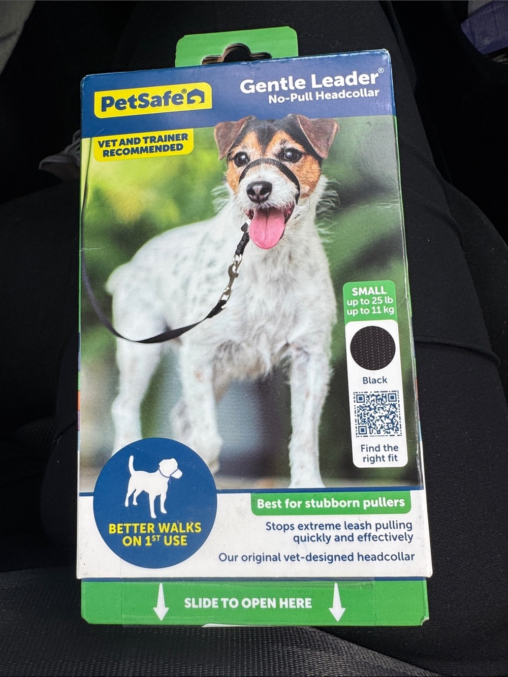 PetSafe Gentle Leader No-Pull Headcollar in Blue and Green Packaging
